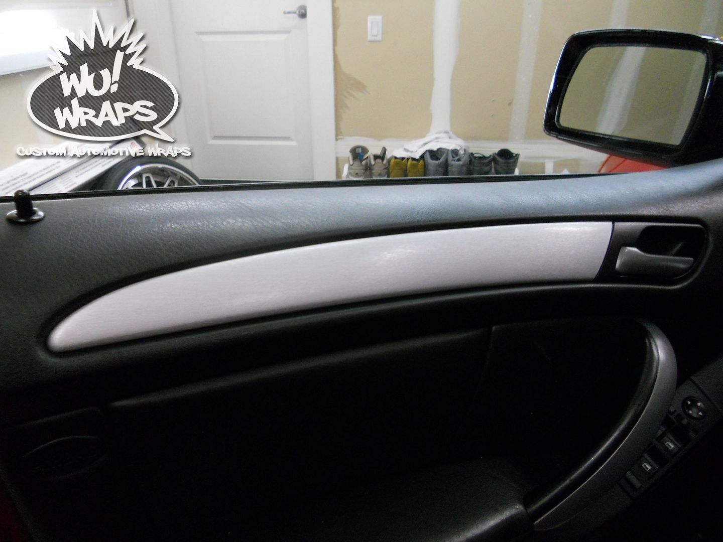 BMW e53 X5 interior trim Avery Supreme Brushed Aluminum vinyl wrap Wu